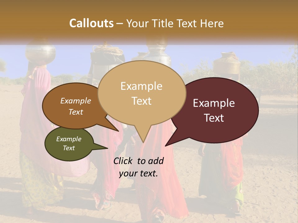 Ethnic Adventure Sand PowerPoint Template