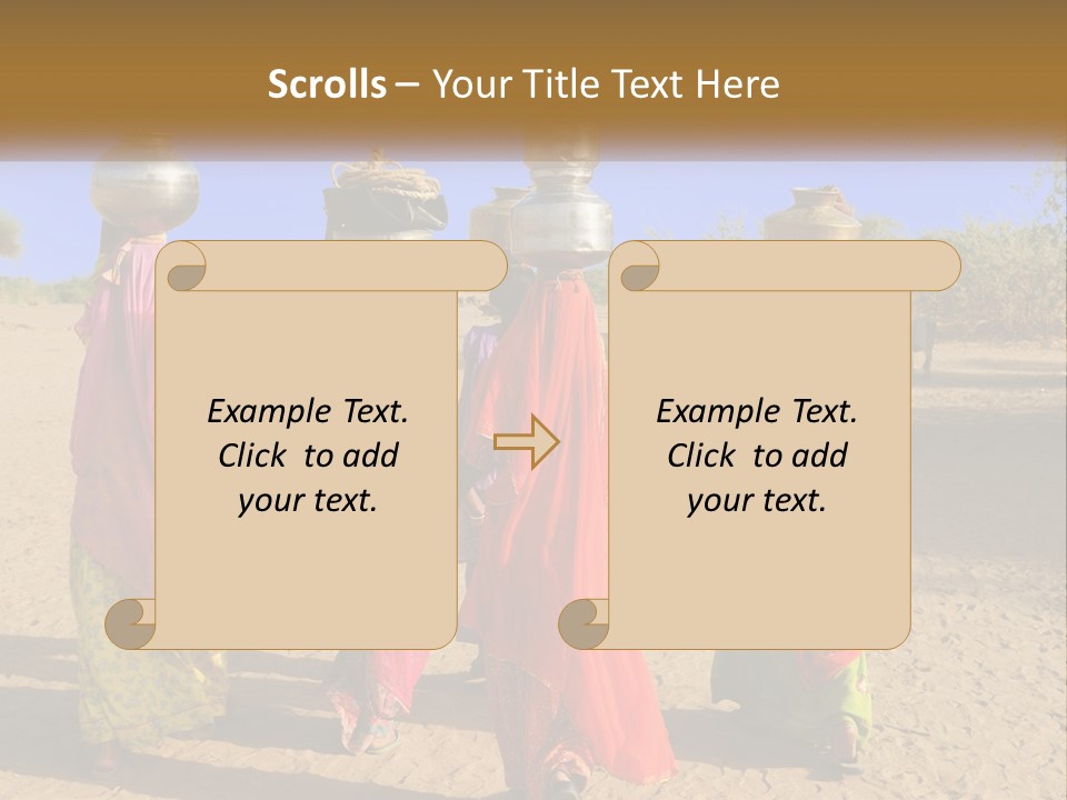 Ethnic Adventure Sand PowerPoint Template