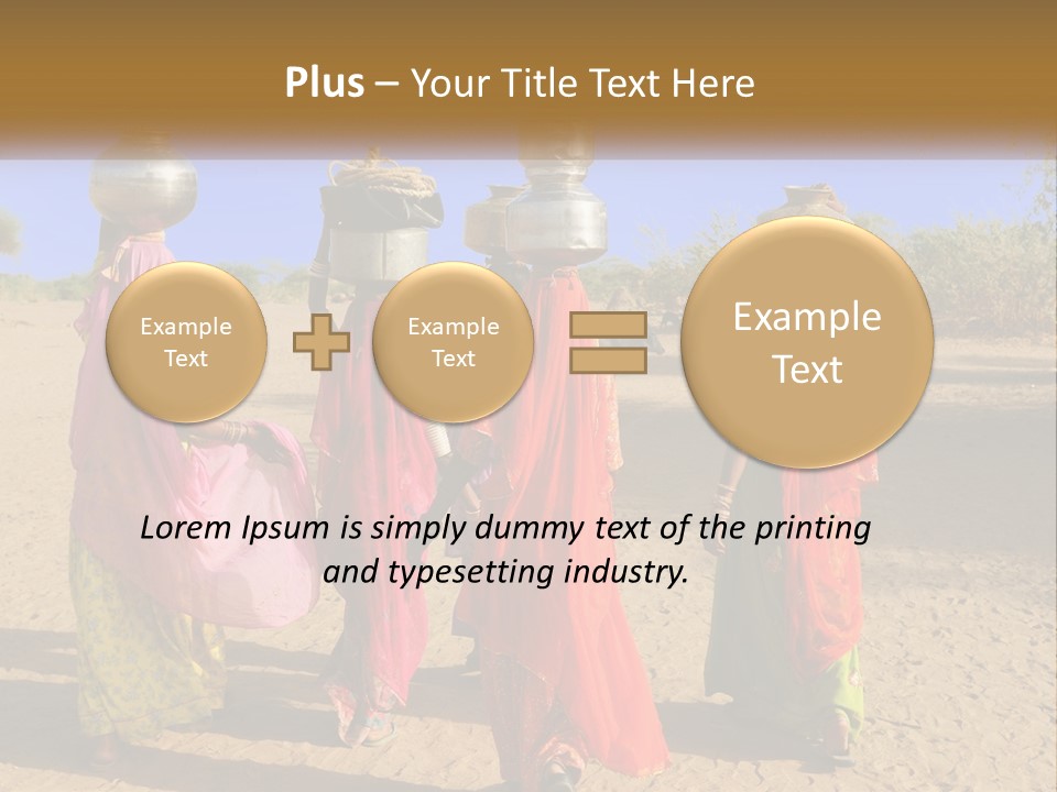 Ethnic Adventure Sand PowerPoint Template