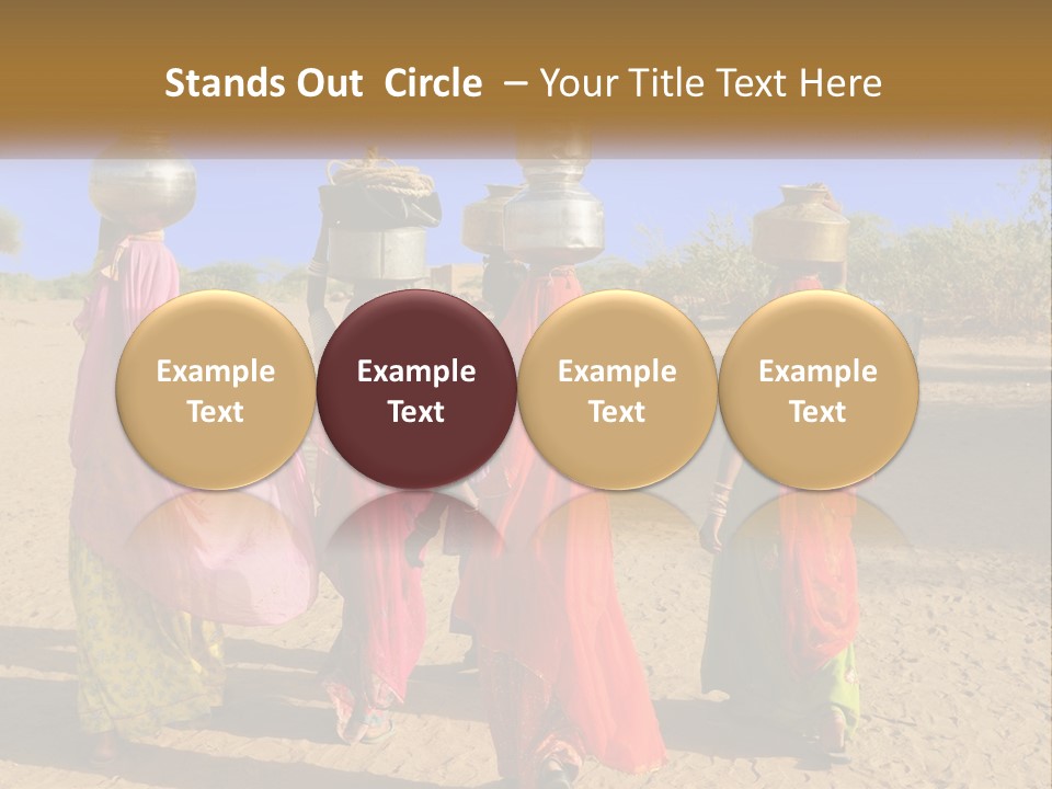 Ethnic Adventure Sand PowerPoint Template