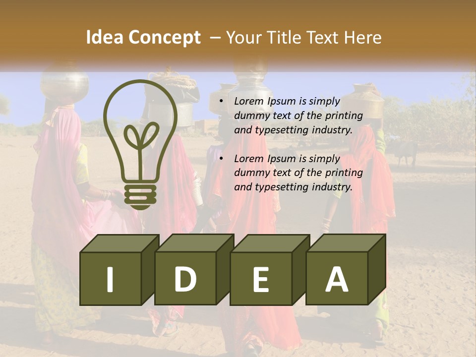 Ethnic Adventure Sand PowerPoint Template