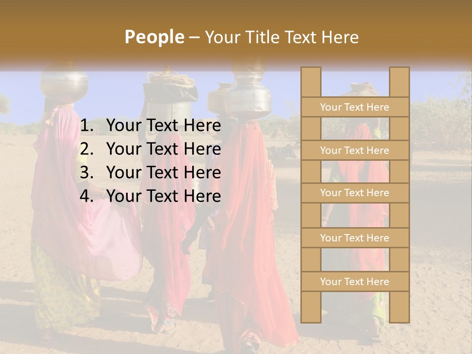 Ethnic Adventure Sand PowerPoint Template