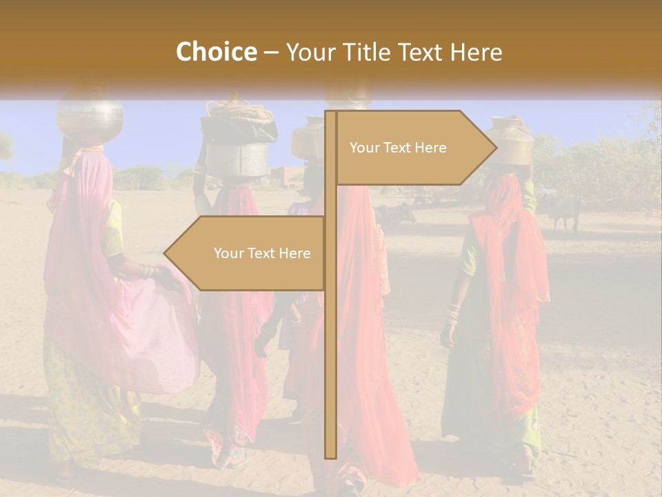 Ethnic Adventure Sand PowerPoint Template