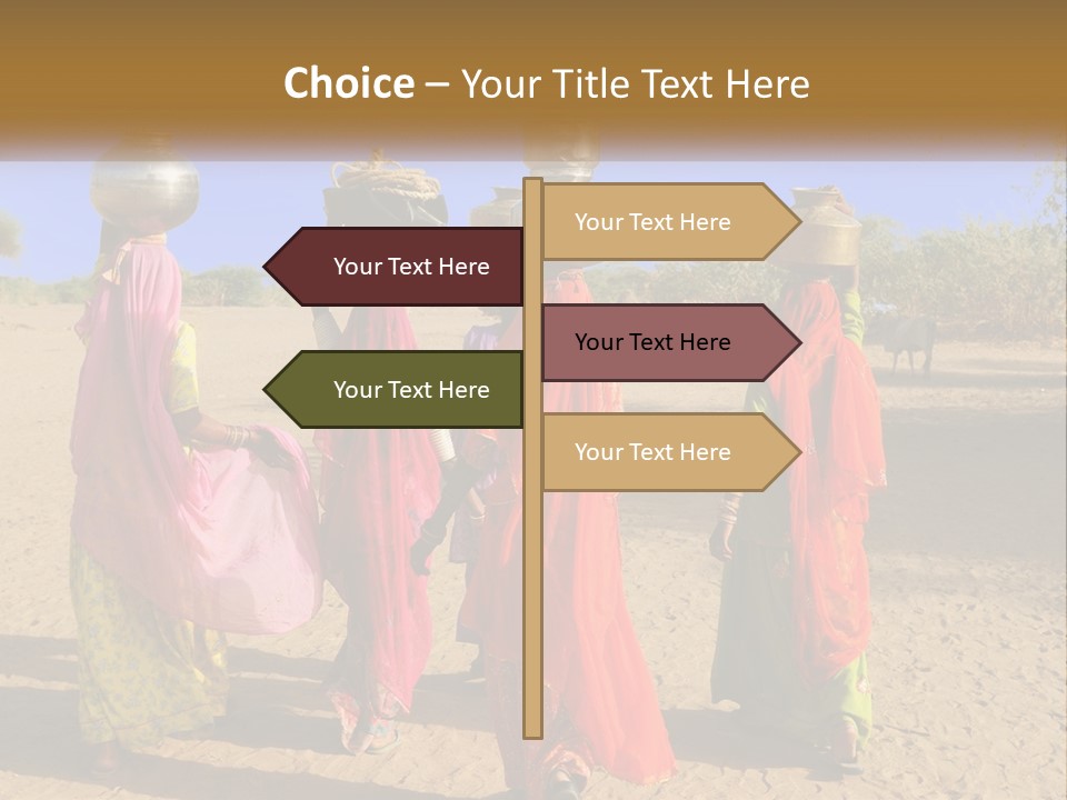 Ethnic Adventure Sand PowerPoint Template