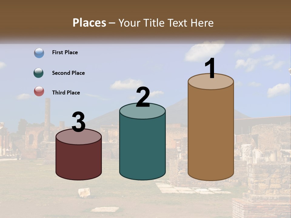 Ruinous Trip Europe PowerPoint Template