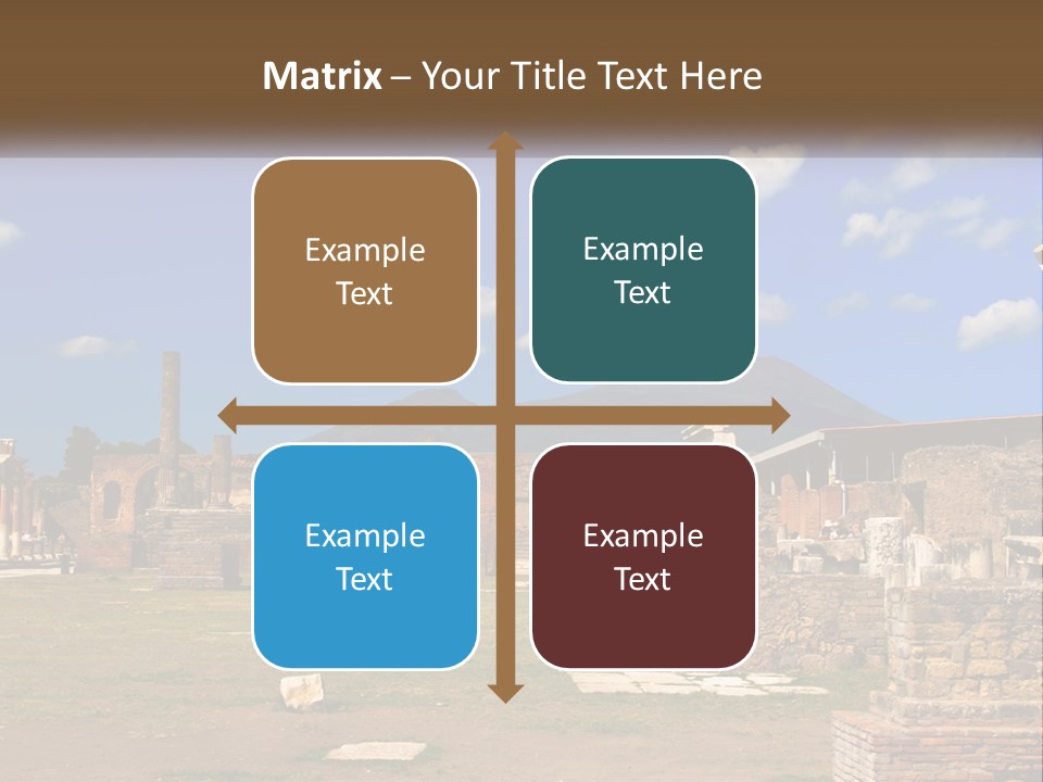 Ruinous Trip Europe PowerPoint Template