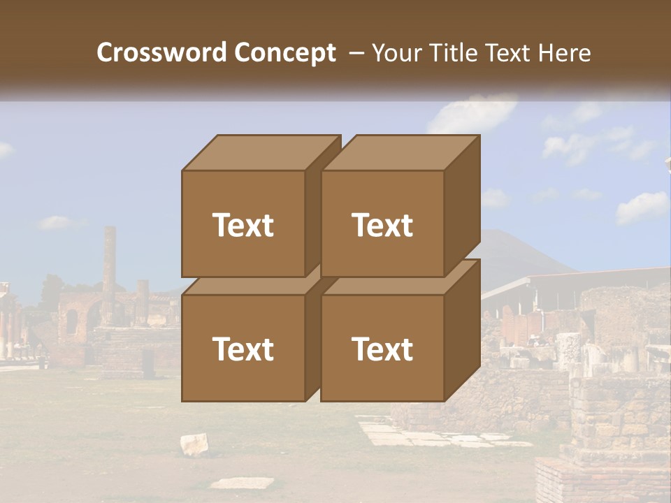 Ruinous Trip Europe PowerPoint Template