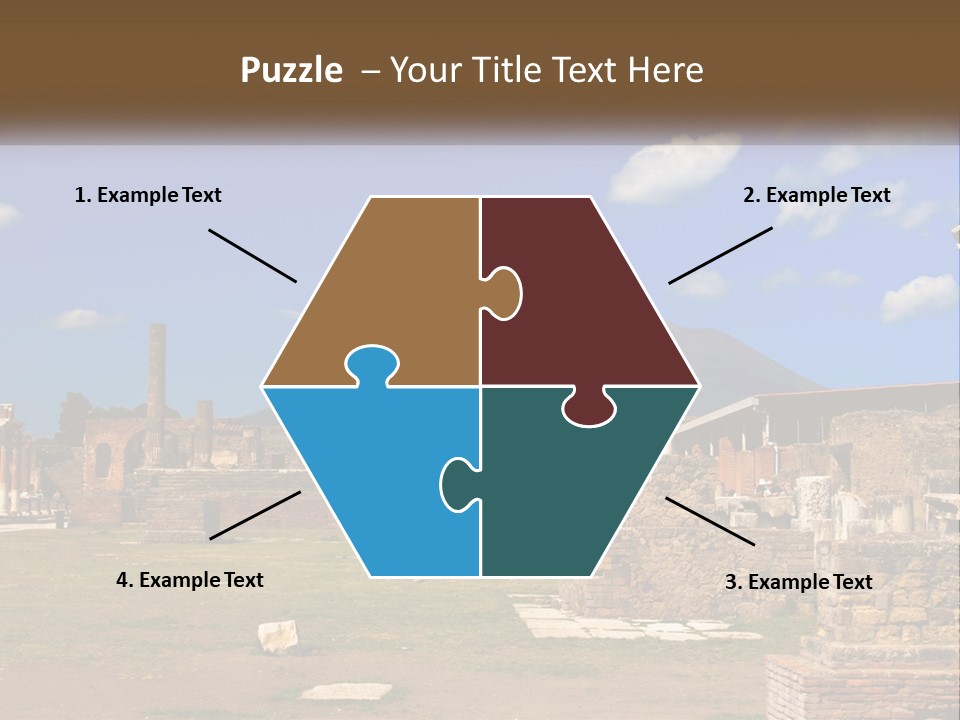 Ruinous Trip Europe PowerPoint Template