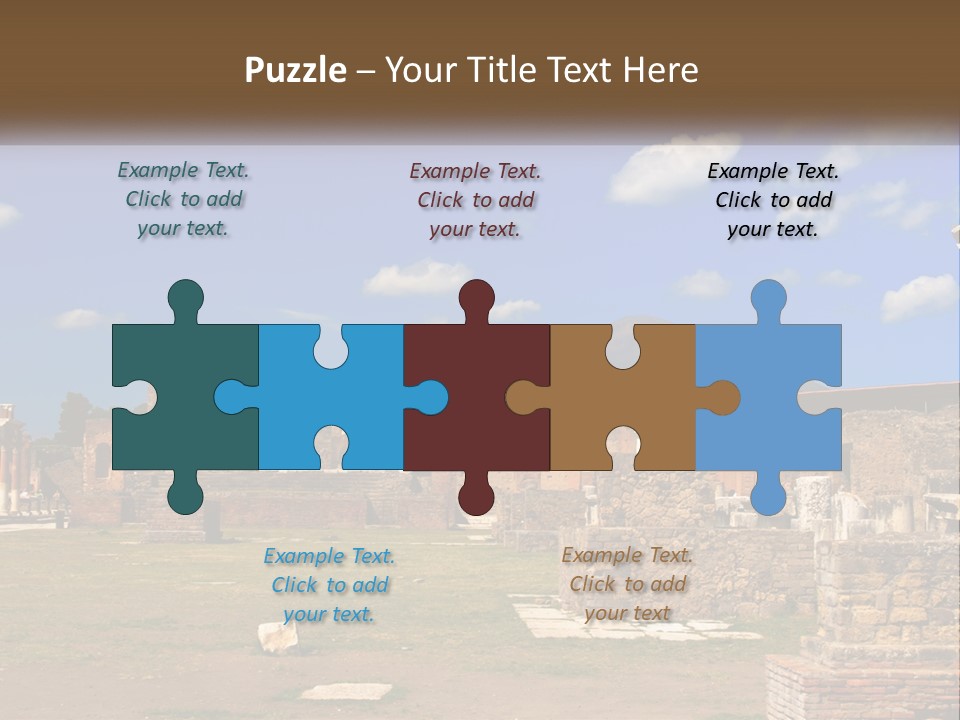 Ruinous Trip Europe PowerPoint Template