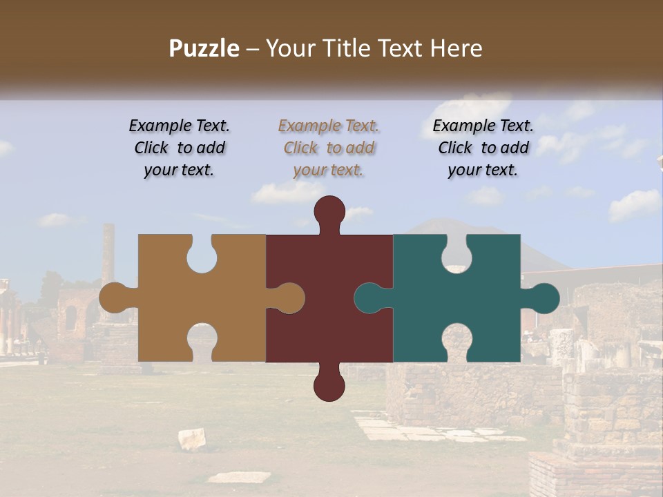 Ruinous Trip Europe PowerPoint Template