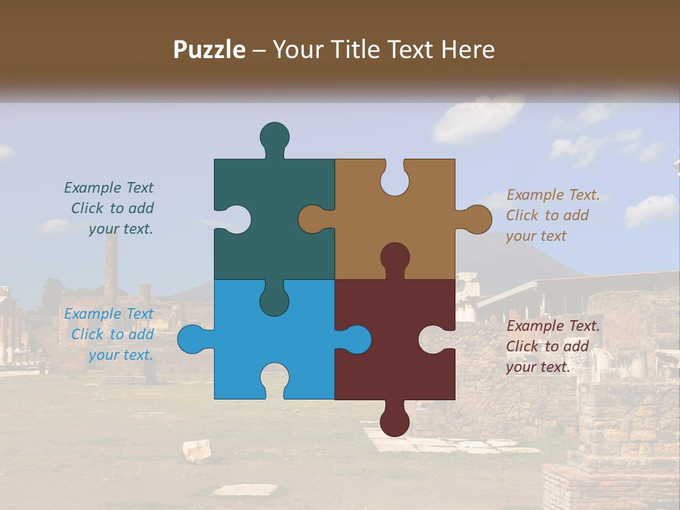 Ruinous Trip Europe PowerPoint Template