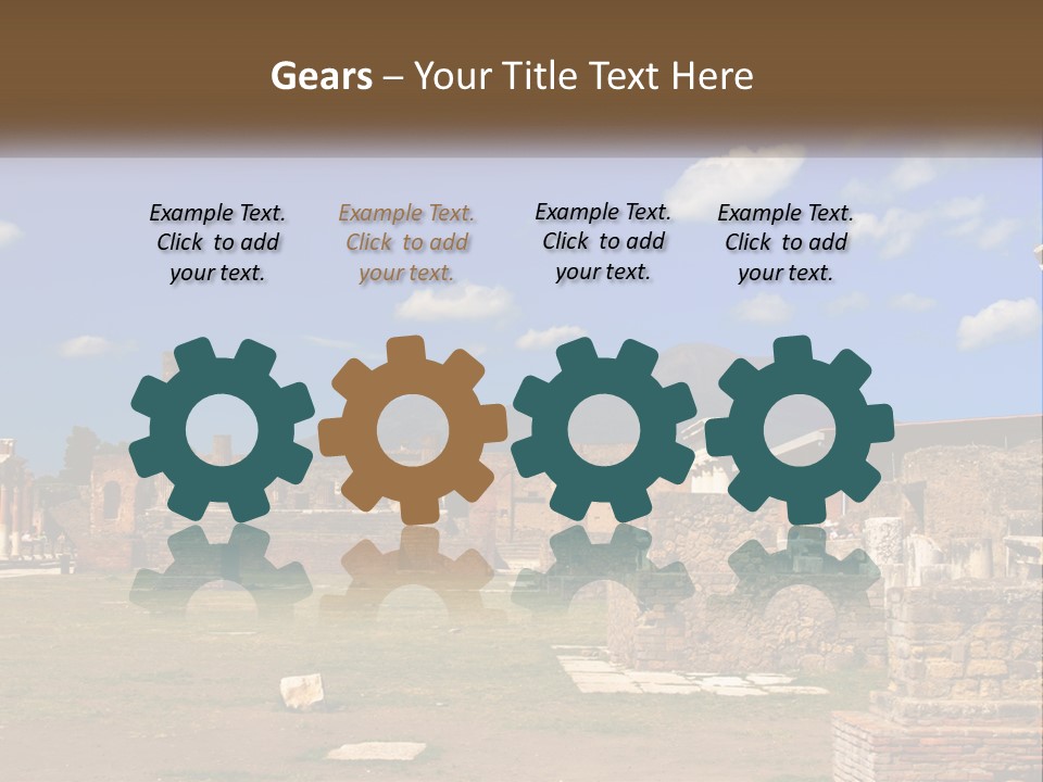 Ruinous Trip Europe PowerPoint Template