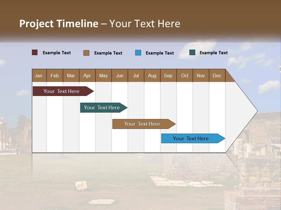 Ruinous Trip Europe PowerPoint Template