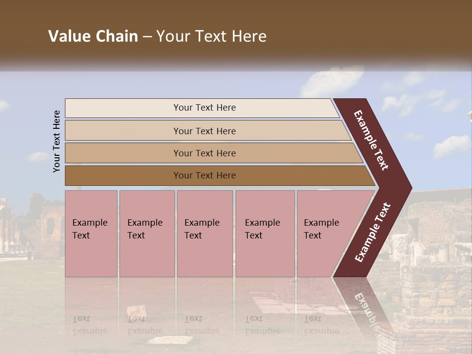 Ruinous Trip Europe PowerPoint Template
