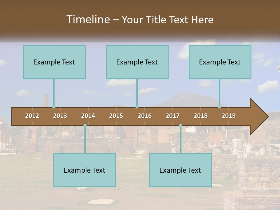 Ruinous Trip Europe PowerPoint Template