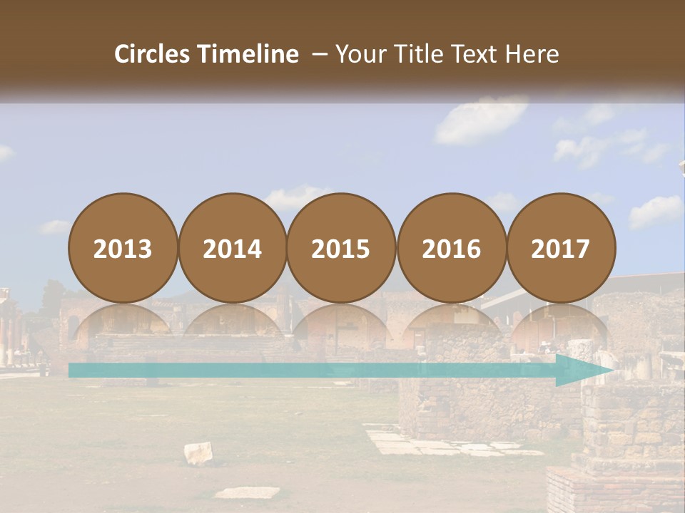 Ruinous Trip Europe PowerPoint Template