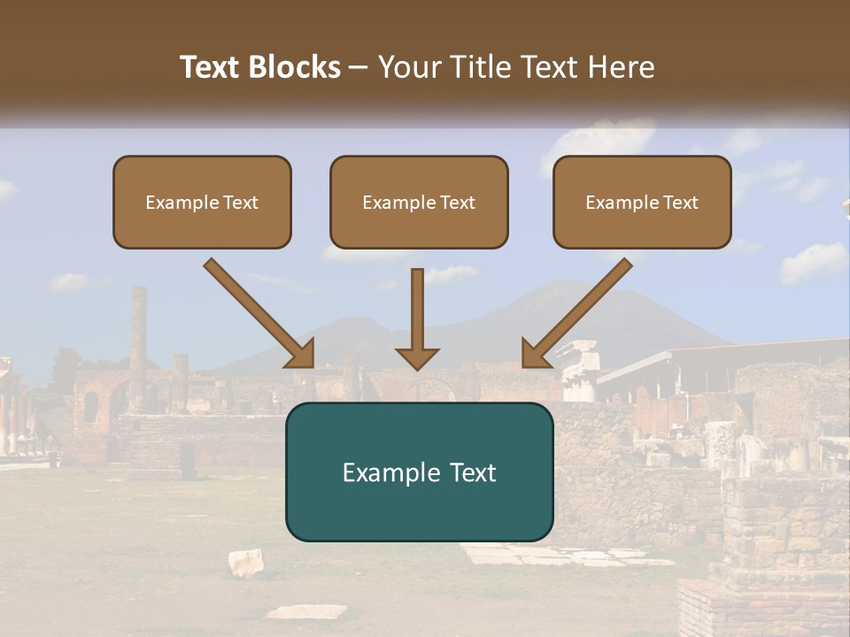 Ruinous Trip Europe PowerPoint Template