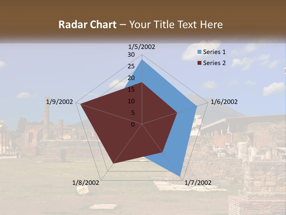 Ruinous Trip Europe PowerPoint Template