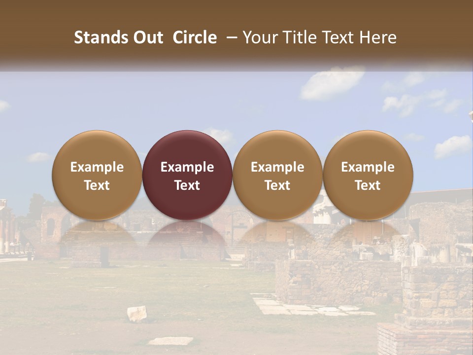 Ruinous Trip Europe PowerPoint Template