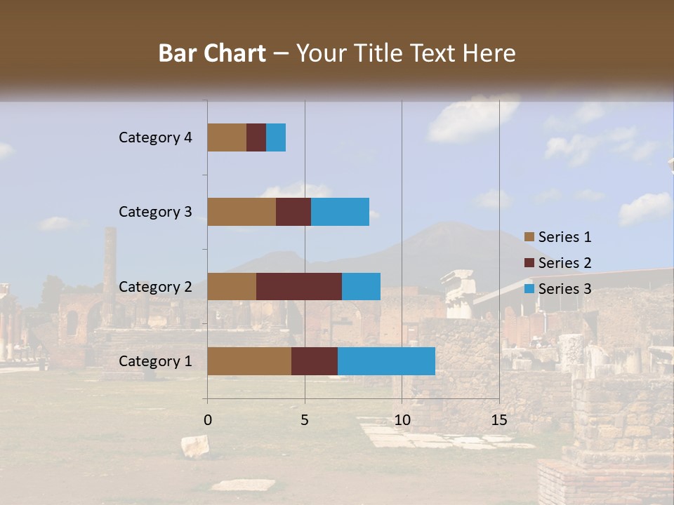 Ruinous Trip Europe PowerPoint Template