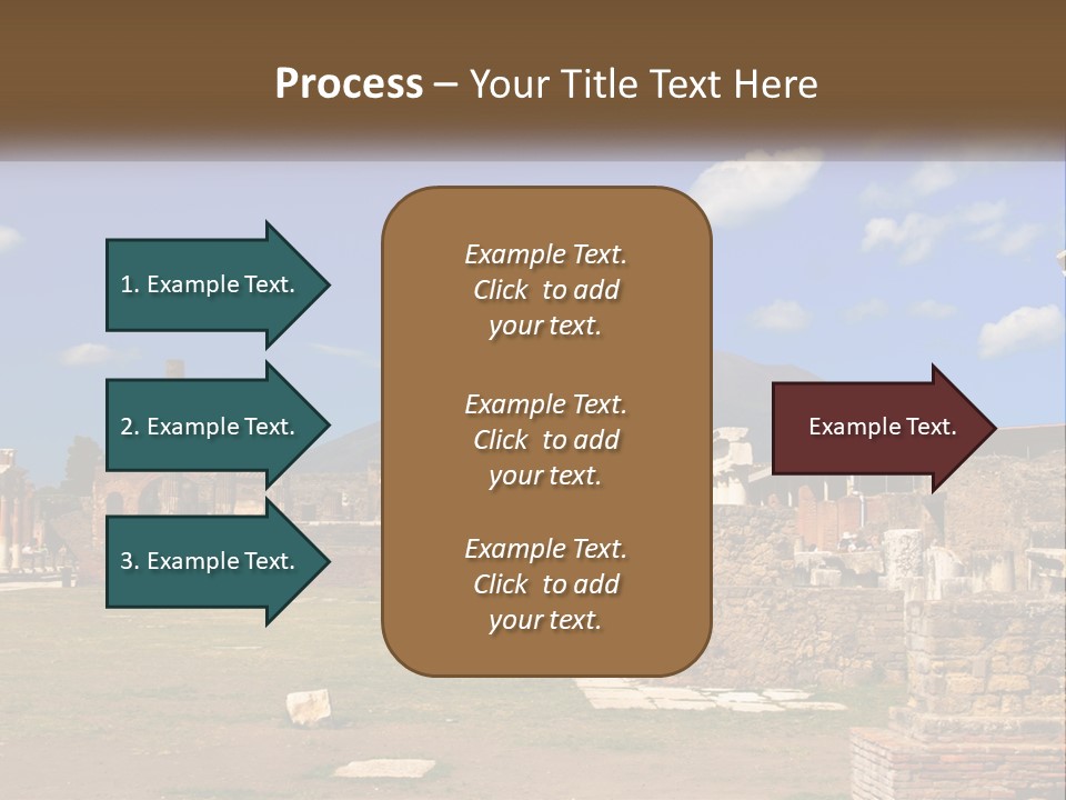 Ruinous Trip Europe PowerPoint Template