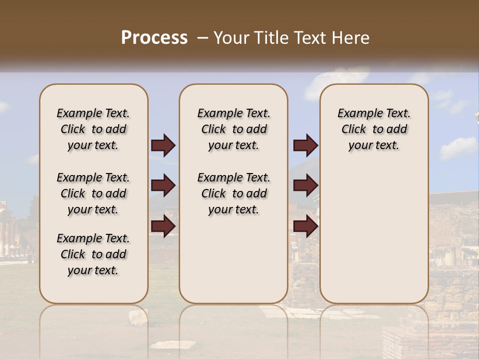 Ruinous Trip Europe PowerPoint Template
