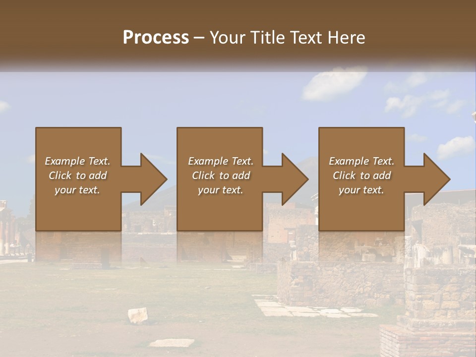 Ruinous Trip Europe PowerPoint Template