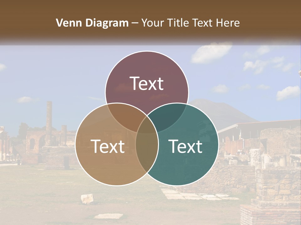 Ruinous Trip Europe PowerPoint Template