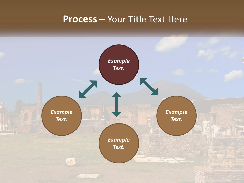 Ruinous Trip Europe PowerPoint Template