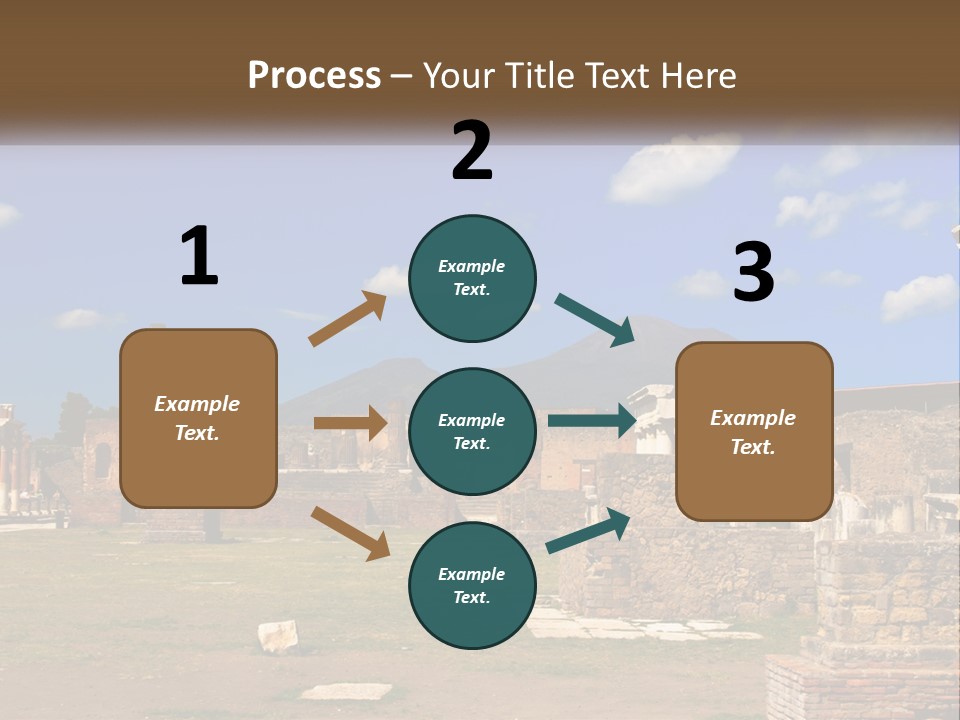 Ruinous Trip Europe PowerPoint Template