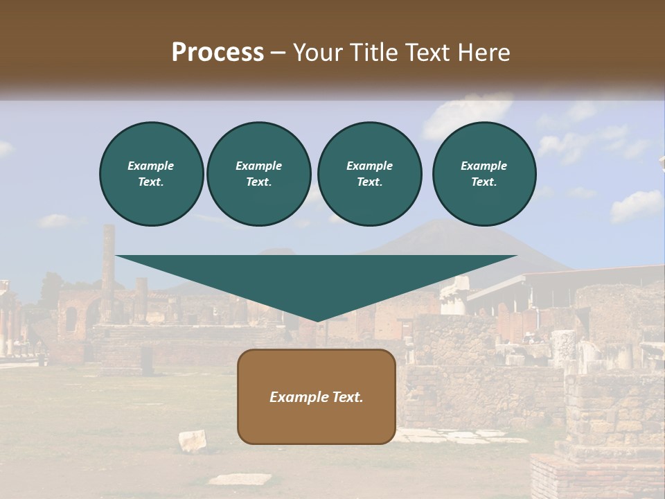 Ruinous Trip Europe PowerPoint Template