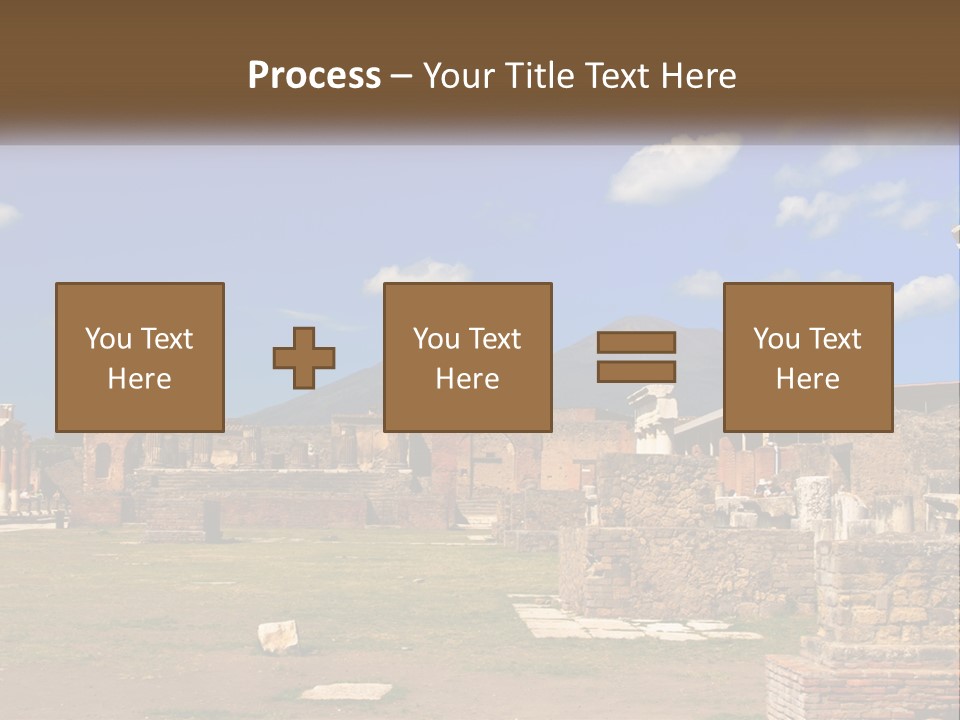 Ruinous Trip Europe PowerPoint Template