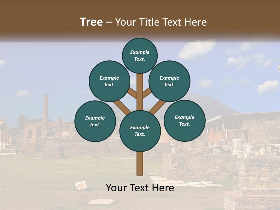 Ruinous Trip Europe PowerPoint Template