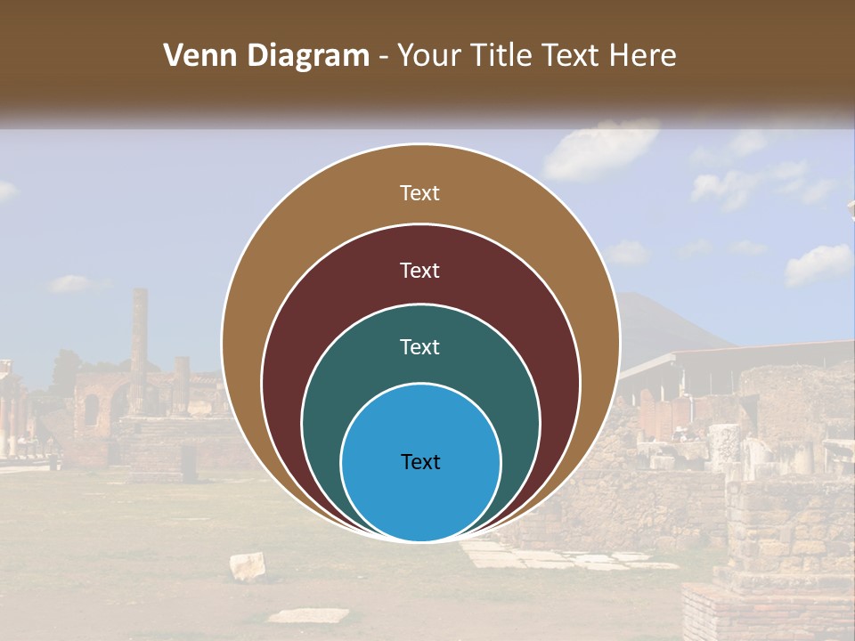 Ruinous Trip Europe PowerPoint Template