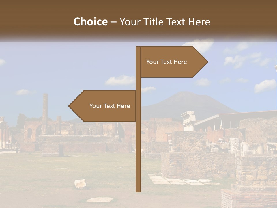 Ruinous Trip Europe PowerPoint Template