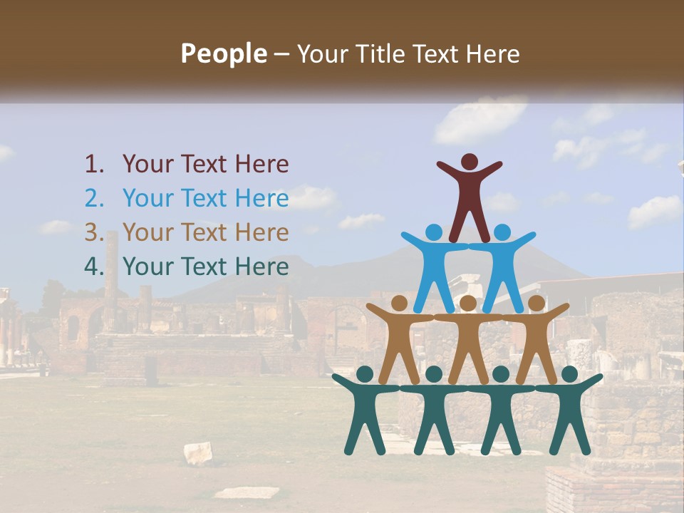 Ruinous Trip Europe PowerPoint Template