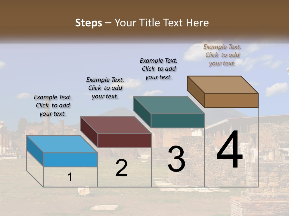 Ruinous Trip Europe PowerPoint Template