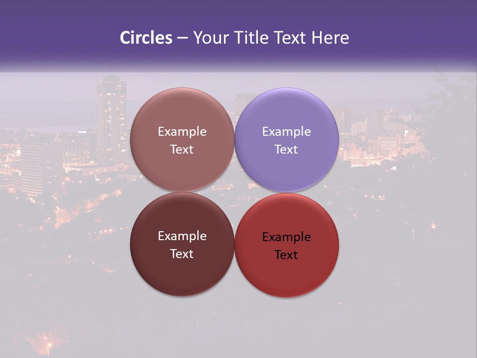 Trees Landmark Waterfront PowerPoint Template