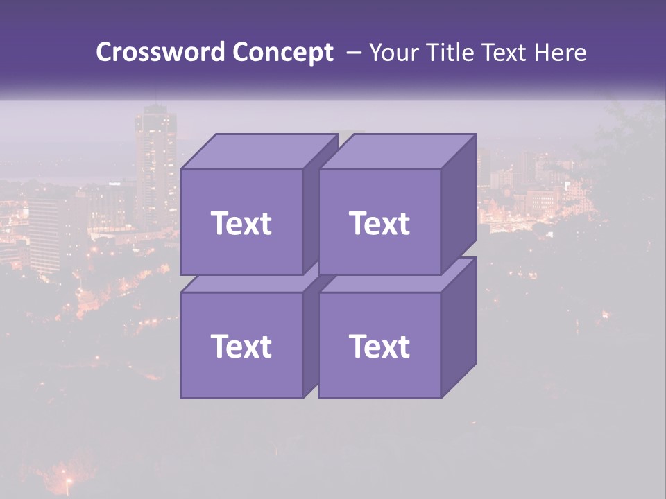 Trees Landmark Waterfront PowerPoint Template