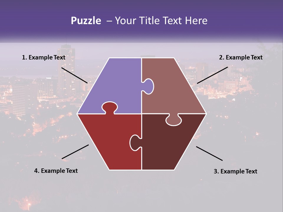 Trees Landmark Waterfront PowerPoint Template