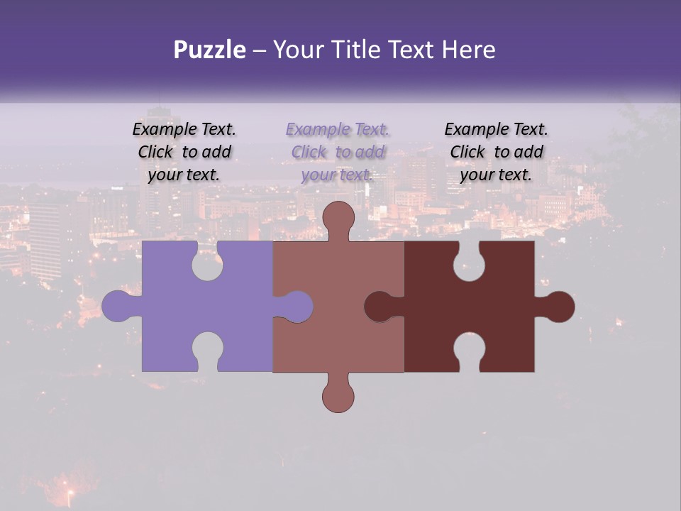 Trees Landmark Waterfront PowerPoint Template