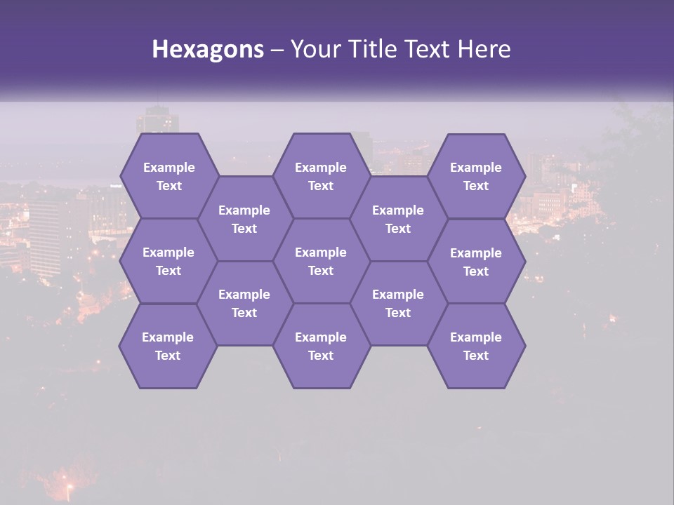 Trees Landmark Waterfront PowerPoint Template