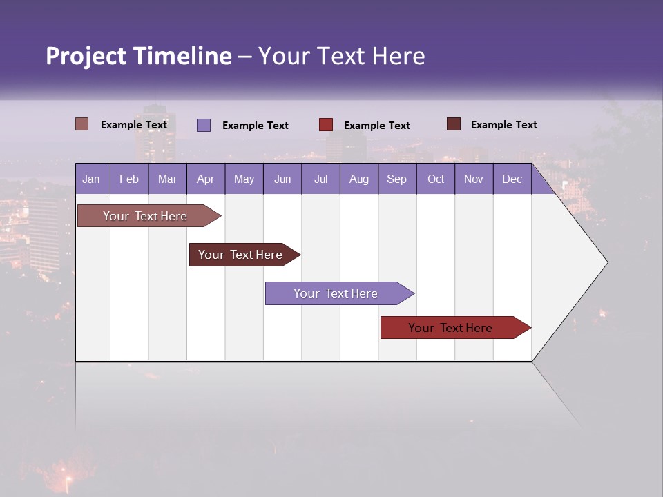 Trees Landmark Waterfront PowerPoint Template