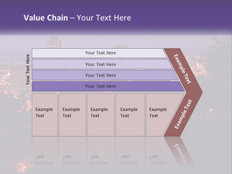 Trees Landmark Waterfront PowerPoint Template