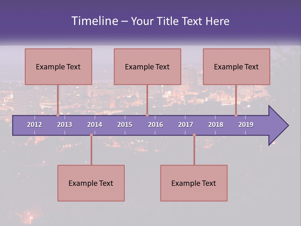 Trees Landmark Waterfront PowerPoint Template