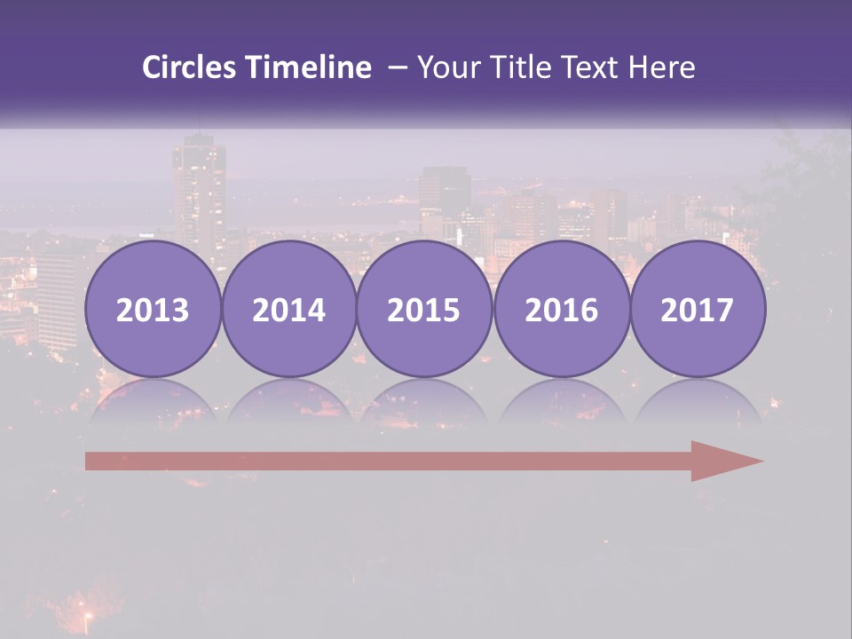 Trees Landmark Waterfront PowerPoint Template