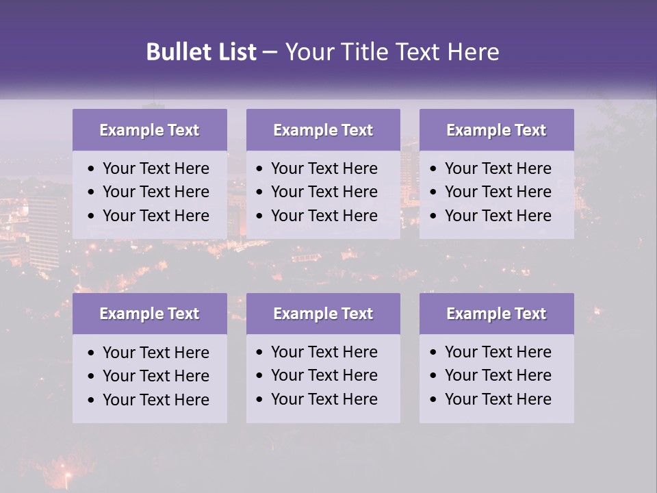 Trees Landmark Waterfront PowerPoint Template