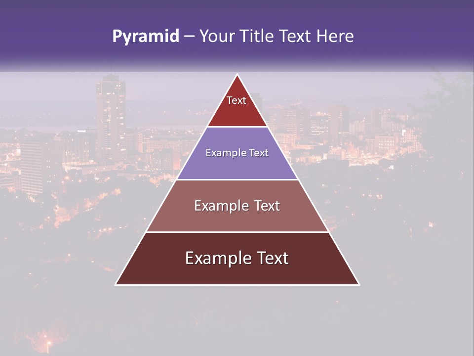 Trees Landmark Waterfront PowerPoint Template