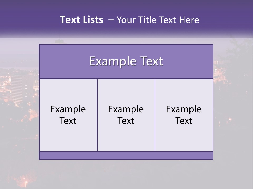 Trees Landmark Waterfront PowerPoint Template