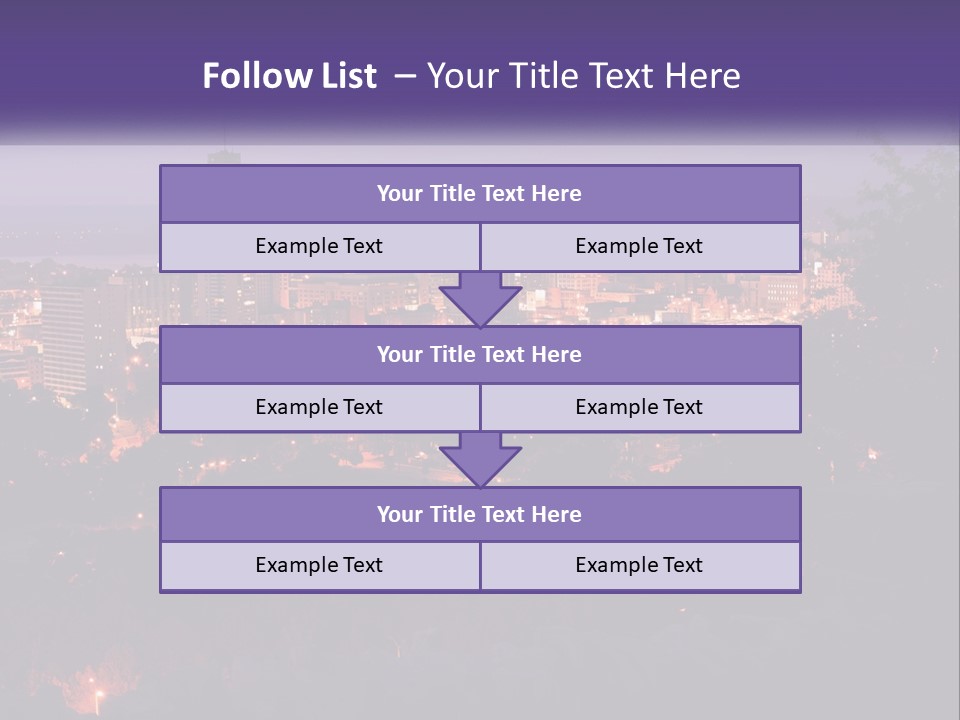Trees Landmark Waterfront PowerPoint Template